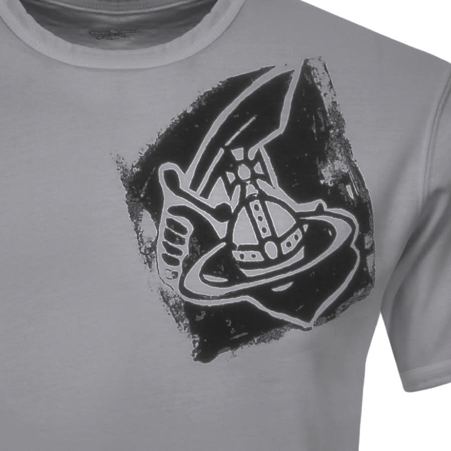 Alternative Image for ProductVivienne Westwood Small Orb T Shirt Grey3